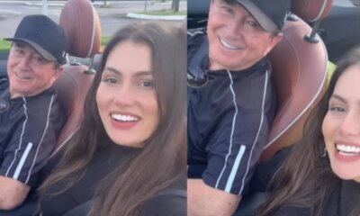 Video aos 73 anos Amado Batista curte passeio romantico com