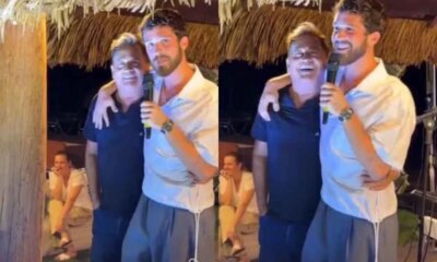 Video mostra o momento em que irmao interrompe discurso de