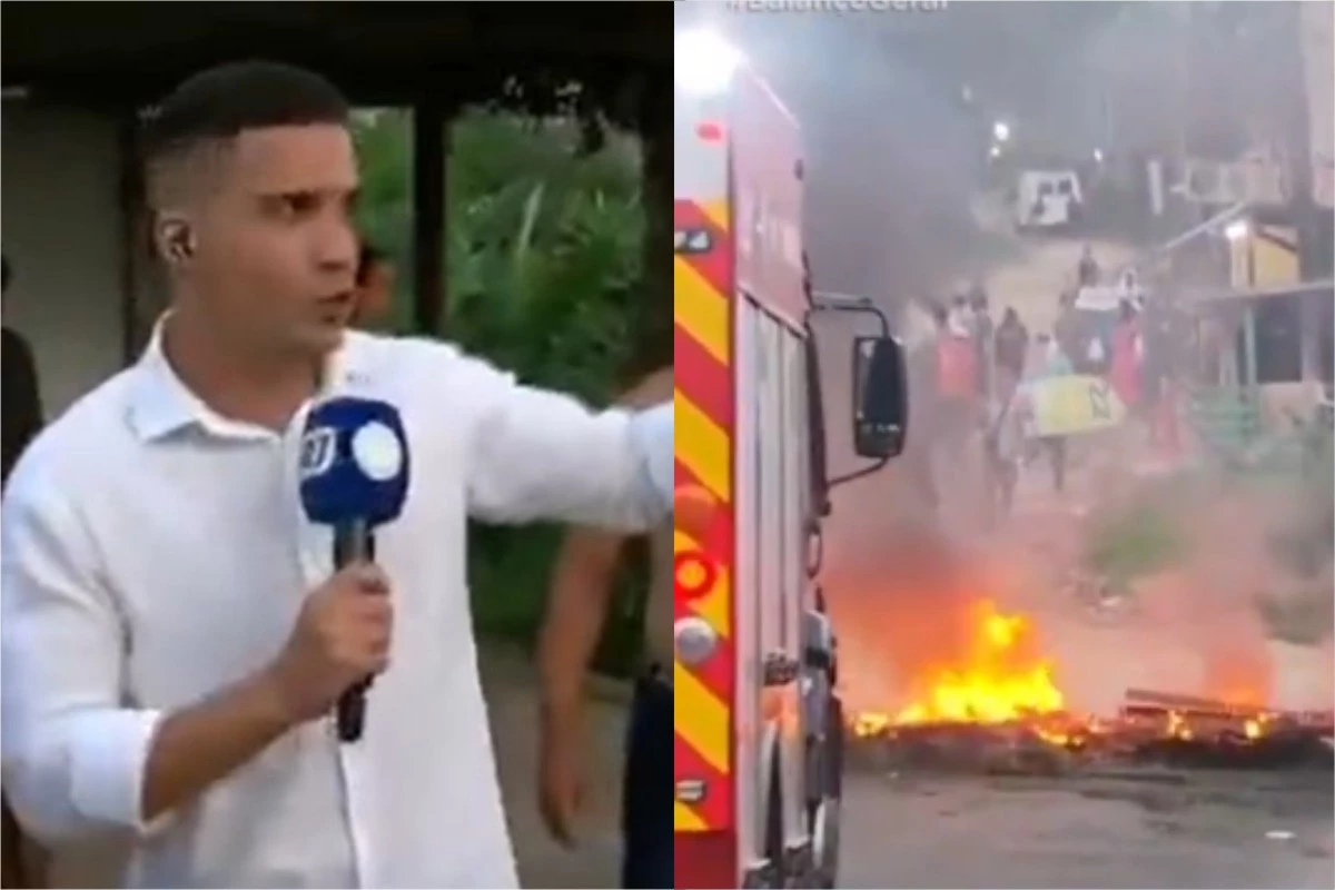 Vídeo: repórter da Record quase é atingido por bomba e imagens impressionam 33 Video reporter da Record quase e atingido por bomba e
