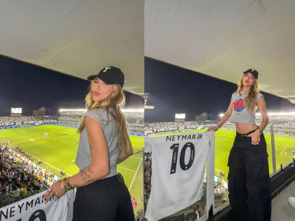 Virginia e Zé Felipe chegam de helicóptero para prestigiar Neymar na Vila Belmiro 31 Virginia e Ze Felipe chegam de helicoptero para prestigiar Neymar