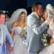 Ai vem os noivos veja fotos do casamento de Amado