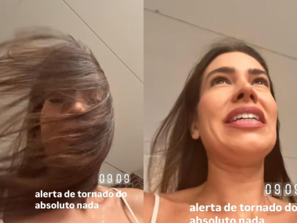 Alerta de tornado surpreende Adriana SantAnna nos Estados Unidos