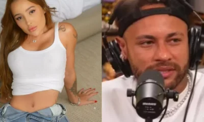 Amante do caso Neymar mostra ultrassom e detalhe chama