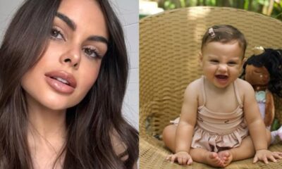 Ao lado de Helena fruto de sua relacao com Neymar
