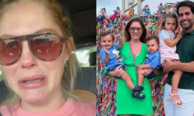 Aos prantos Barbara Evans faz pedido aos fas apos filho