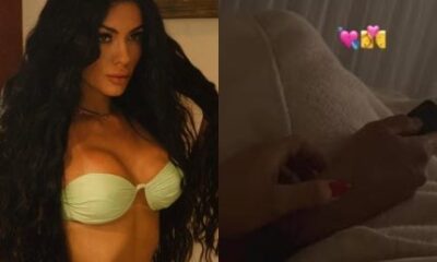 Apos Gracyanne citar reconciliacao namorada de Belo posta foto na