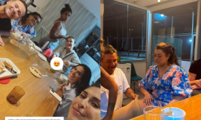Apos alta hospitalar Preta Gil reencontra Ivete Marquezine Fe Paes