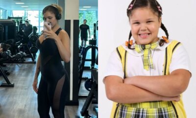 Apos perder 40 kg ex atriz de Carrossel que e filha