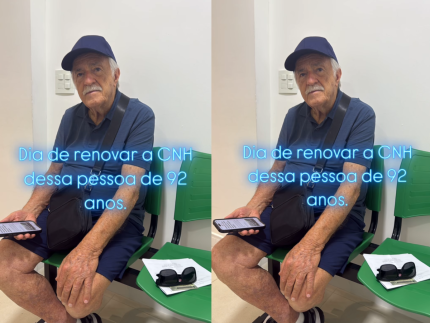 Ary Fontoura renova de carteira de motorista aos 92 anos