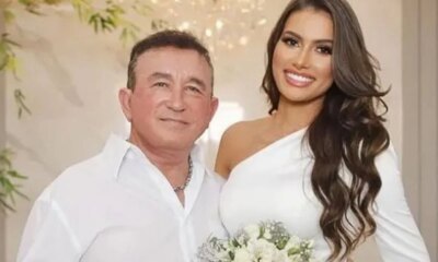 Casamento de Amado Batista com miss 50 anos mais jovem