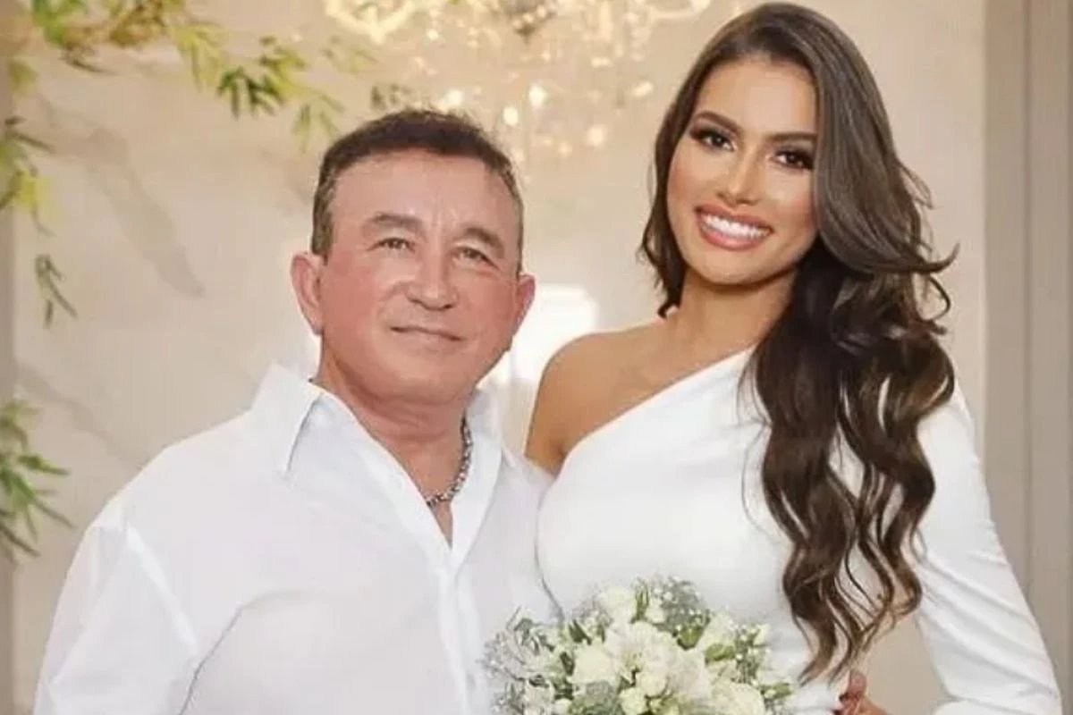 Casamento de Amado Batista com miss 50 anos mais jovem