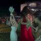 Convidadas brigam por causa do buque no casamento de Amado