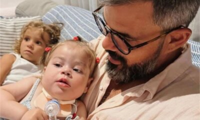 Filha de Juliano Cazarre volta a ser internada esposa do