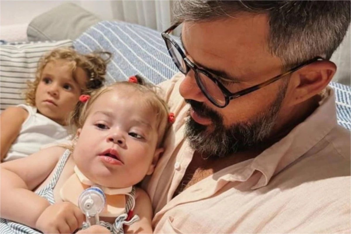 Filha de Juliano Cazarre volta a ser internada esposa do