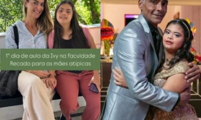 Filha de Romario com sindrome de down inicia a faculdade