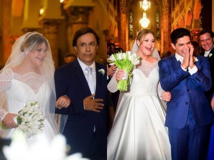 Filha de Tom Cavalcante se casa em cerimonia de