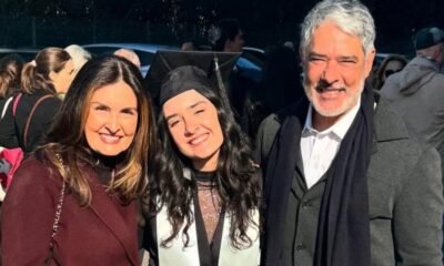 Fora do Brasil filha de William Bonner e Fatima Bernardes