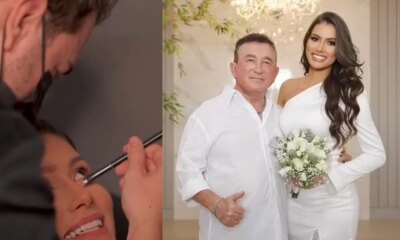 Fotos e video mostram casamento de Amado Batista com mulher