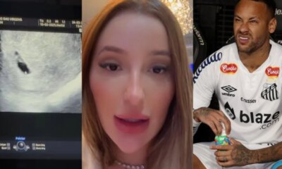Gravida suposta amante de Neymar mostra ultrassom e fala sobre