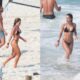 Jade Picon e Andre Lamoglia curtem a manha na praia