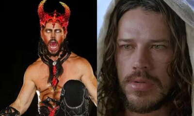 Jose Loreto interpreta o diabo em desfile e causa revolta