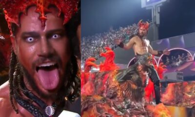 Jose Loreto vive diabo no Carnaval do Rio dias antes