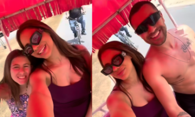 Lexa curte passeio com Ricardo Vianna e enteada no Rio
