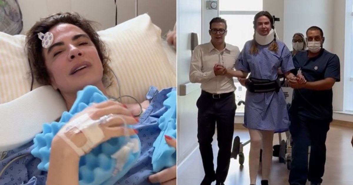Luciana Gimenez e submetida a cirurgia de emergencia na coluna