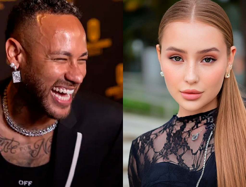 Modelo revela valores para encontros íntimos após polêmica com Neymar; Veja 39 Neymar e Modelo (foto Reprodução Redes Sociais)