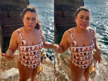 Preta Gil dá seu primeiro mergulho no mar após período internada 31 Preta Gil da seu primeiro mergulho no mar apos periodo