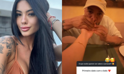 Rayane Figliuzzi mostra que 1o encontro com Belo foi um