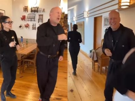 Recluso, Bruce Willis surge dançando com Demi Moore para celebrar 70 anos 31 Recluso Bruce Willis surge dancando com Demi Moore para celebrar