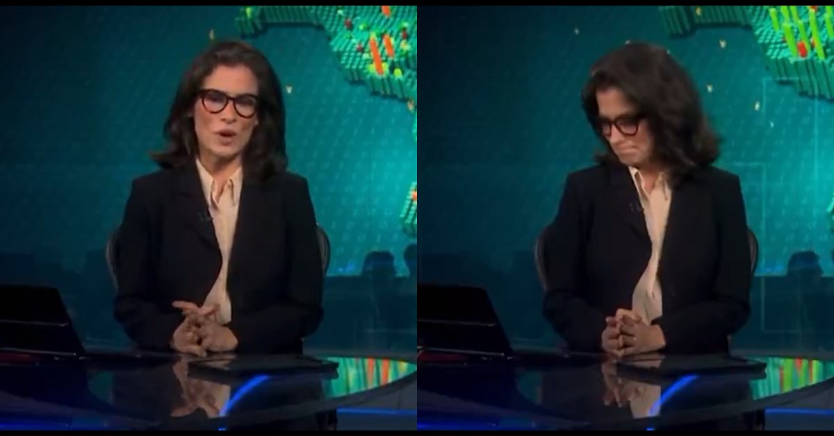Renata Vasconcellos recebe elogios ao mostrar jogo de cintura diante de falha técnica no Jornal Nacional 31 Renata Vasconcellos recebe elogios ao mostrar jogo de cintura diante