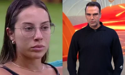 Renata entra em panico apos recado de Tadeu Schmidt