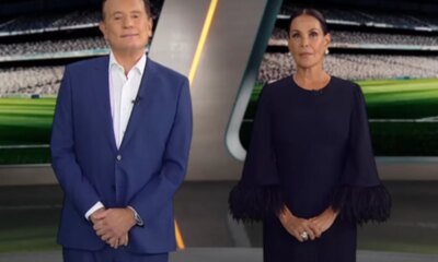 Roberto Cabrini toma atitude ao vivo com Carolina Ferraz e