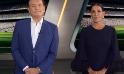 Tensao ao vivo na Record Roberto Cabrini pega Carolina Ferraz