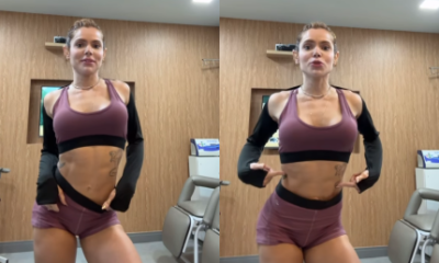 Thais Vasconcellos comemora percentual de gordura baixissimo apos perder 40