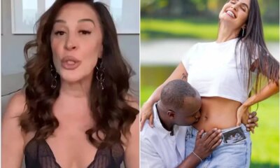 Thiaguinho e Carol Peixinho anunciam gravidez e comentario de Claudia