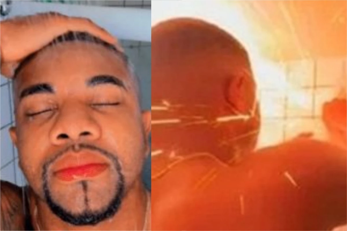 Vídeo: Davi Brito causa explosão ao cortar fio de chuveiro com faca e é detonado na web 35 Video Davi Brito causa explosao ao cortar fio de chuveiro