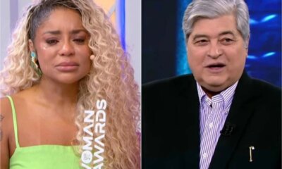 Video ao vivo no SBT Datena deixa Cariucha aos prantos