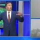 Video tornado atinge emissora de TV durante programa ao vivo