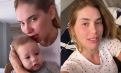 Virginia leva filho cacula ao hospital e compartilha momento com