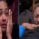 chorando muito Aline nao acredita em eliminacao e e amparada