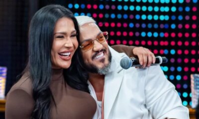 ‘Beija beija Gracyanne e Belo se reencontram no Domingao com