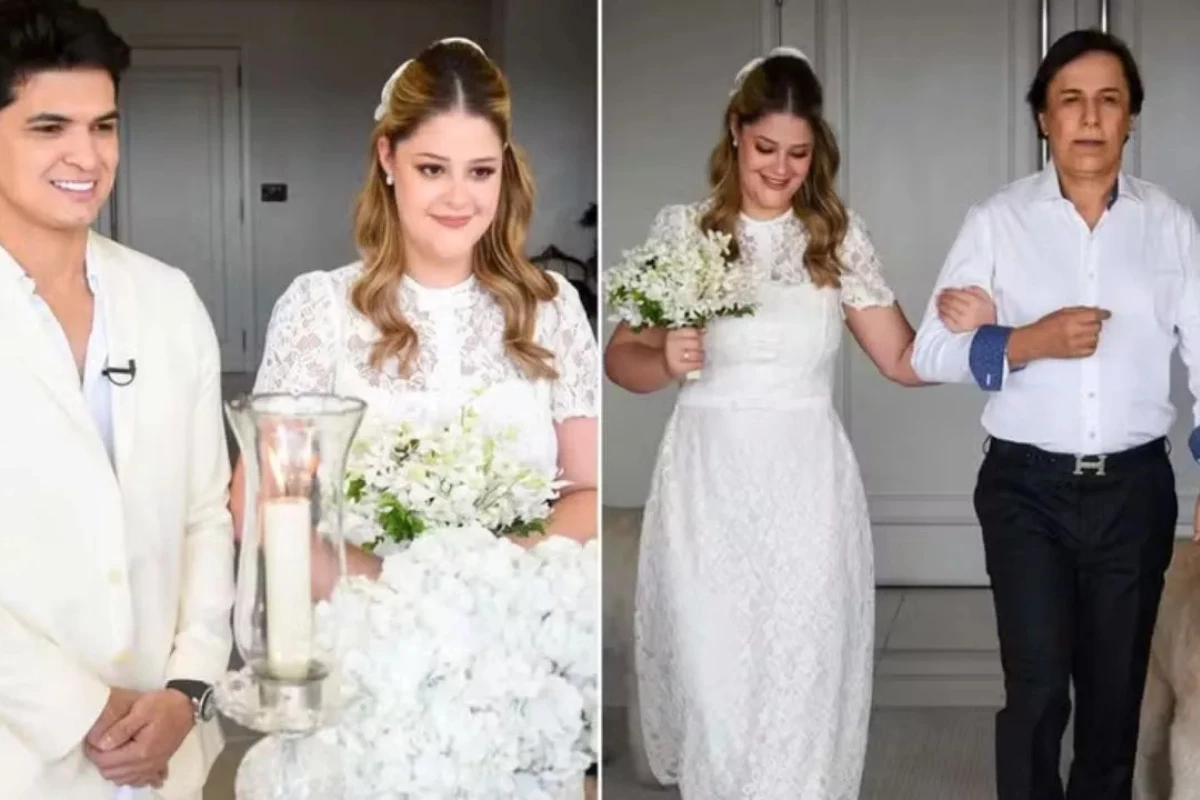 ‘Vou tentar dar uma de durão’, diz Tom Cavalcante no casamento da filha, Maria, com sertanejo 31 ‘Vou tentar dar uma de durao diz Tom Cavalcante no