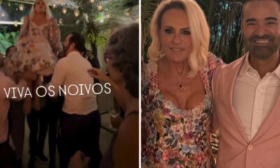 Ana Maria Braga se casa com Fabio Arruda em cerimonia