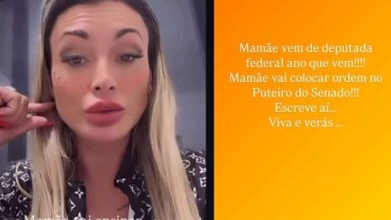 Andressa Urach revela desejo de se candidatar a deputada federal: “Mamãe tá chegando” 31 Andressa Urach revela desejo de se candidatar a deputada federal