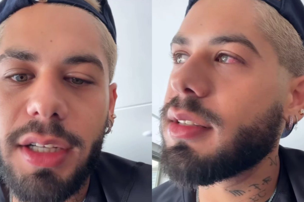 Após Maria Flor, Zé Felipe revela estar com conjuntivite e faz alerta: ‘Uma coceirinha no olho’ 31 Apos Maria Flor Ze Felipe revela estar com conjuntivite e