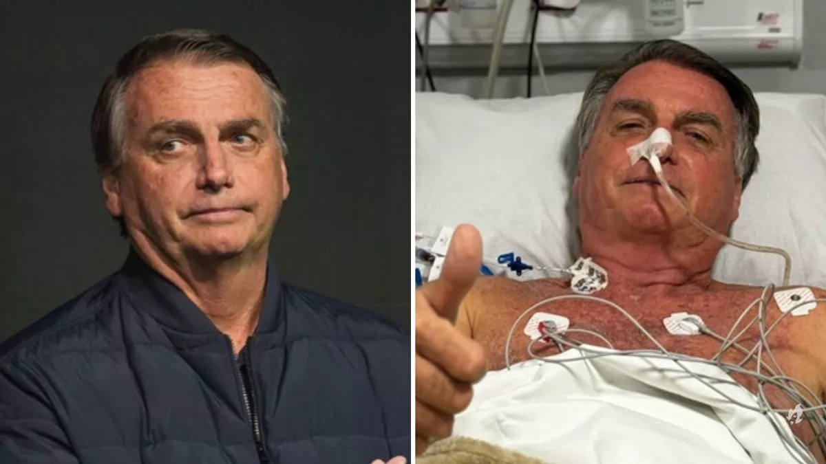 Apos internacao Jair Bolsonaro surge pela primeira vez e
