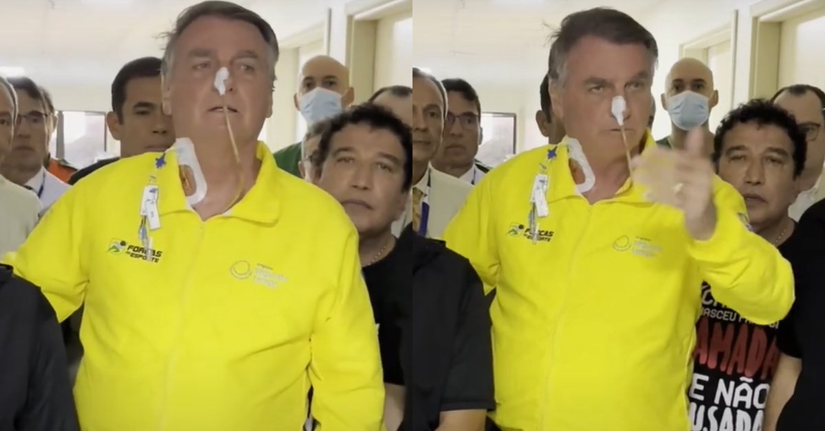 Bolsonaro faz oração com equipe do hospital e se queixa de Lula ao antes de ser transferido; video 31 Bolsonaro faz oracao com equipe do hospital e se